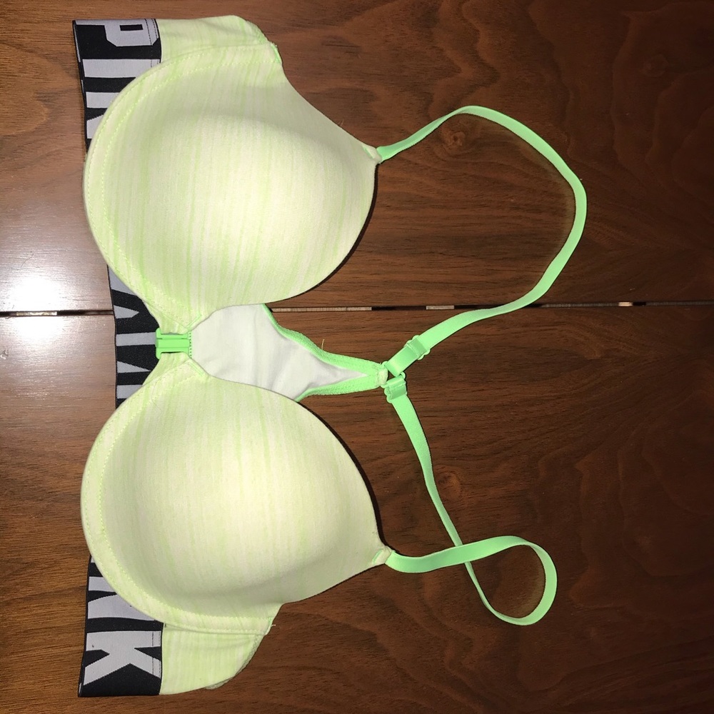 Green PINK wear everywhere bra.